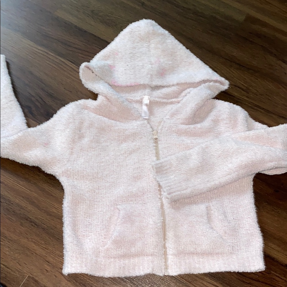 SKIMS teddy cropped hoodie